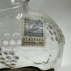 Vintage Fairview Wine Co. of Maine Clear Pressed Glass 1/2 Gallon Jug With Label