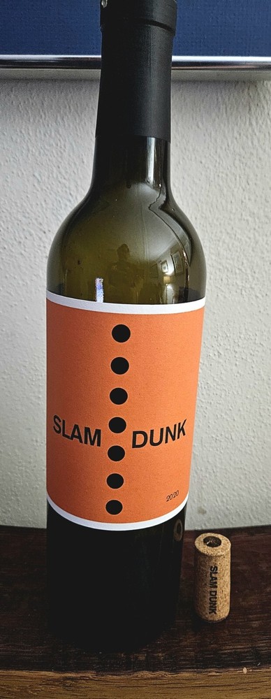 Slam Dunk 2020 Red Blend EMPTY Wine Bottle W/ Cork