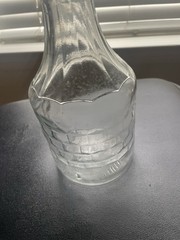 Mogen David Wine Corp Clear Glass Wine Bottle 4/5 Quart Collectible