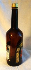 Vintage, Lejon Vin Kafe Grape Wine, Brown Glass Bottle with Cap, 4/5 QT, Empty