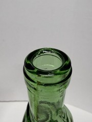 VTG Italian Green Fish Shaped & Portuguese 1969 Fish Shaped Glass Wine Bottles
