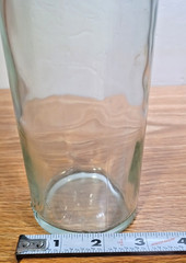 Long Neck 72 cl Green Tint Glass Wine Bottle w Cork 13.75&Prime; Tall