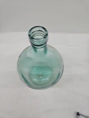 Demijohn Glass Bottle Vase Aqua/Green Glass Jug 14&Prime;H