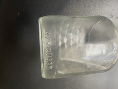 Mogen David Wine Corp Clear Glass Wine Bottle 4/5 Quart Collectible