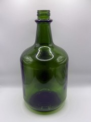 Vintage Emerald Green Glass 3 Liter Wine Jug Bottle