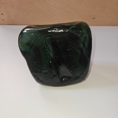 Vintage Vino Dinero Amor C DA SILVE Hand Blown Glass Wine Bottle