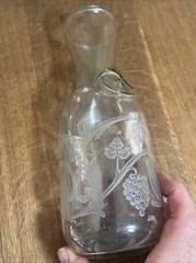 Paul Masson Norman Kosarin Wine Decanter Carafe Etched Glass