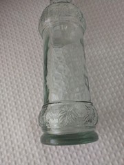 Vintage Decorative Wine Bottle Leaf Pattern Made in Spain. 12 & 3/4&prime; H