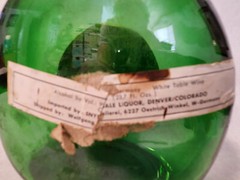 Vtg / Rare – 1977 – Franken Volkacher Kirchberg- Empty Wine Bottle & Cork & Top