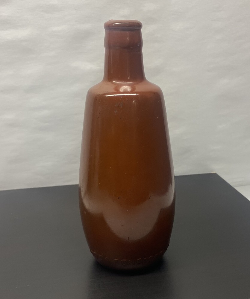 Vintage JM Da Fonseca Lisboa Empty Wine Bottle Portugal Rust Brown ~7”