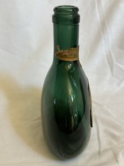 Vintage Mateus Rosé Portugal Green Glass Wine Bottles Set 2 Labels Display