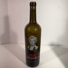 Marilyn Merlot Monroe 2009 25th Silver Anniversary Merlot Empty Wine Bottle