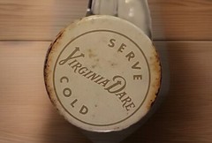 Garrett&rsquo;s American Embossed Half Gallon Wine Bottle Original Screw Top Vintage