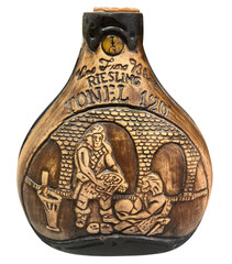 Vintage Argentina Vino Fino Blanco Riesling Tonel 120 Wine Bottle Ceramic Empty