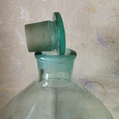 Vintage glass jar, 10 liter wine bottle, shipping 2 pcs.