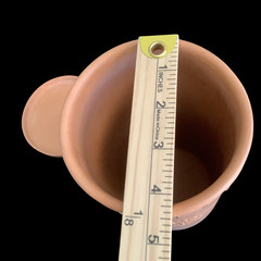Vintage Clay Wine Bottle Cooler Terra Cotta Made In Italy Rustic Pottery