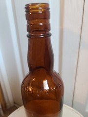 Vintage Empty Akadama Wine Brown Glass Bottle by Suntory LTD Japan 11.5&Prime;