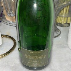 1982 Perrier Jouet Champagne Bottle Hand Painted with Flowers Empty