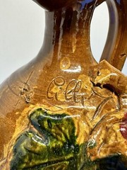 Vintage Jar For Wine Terracotta Popular Amphora Signed Period Xx Century