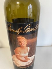 Marilyn Monroe Merlot Empty Wine Bottle Nappa Village 2001 Decor