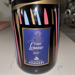 2005 Pommery Cuvée Louise Champagne (empty)