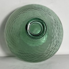 Vintage Italian Glass Green Wine Bottle Decanter SEE PICTURES MADE IN ITALY