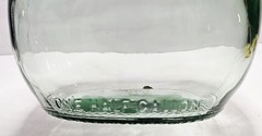 Vintage Almaden Vineyards Green Glass Wine Jug Embossed One Half Gallon 12&Prime;