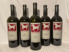 3 liter wine bottles with custom silkscreened WILD HORSE label.