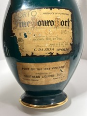 Viana Portugal Rare Dancing Girl Teal Green Empty Wine Decanter Bottle