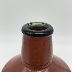 VTG 1980 JM Da Fonseca Azeitao Portugal Rust Brown Painted Glass 9&Prime; Wine Bottle