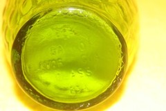 Vintage Gallo Wine Green Glass Bottle Raised Grape Cluster 4/5 Quart