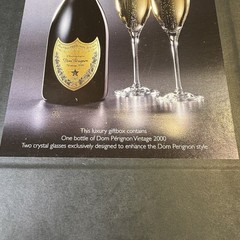 Vintage Dom Perignon 2000 Empty Champagne Display Box ONLY
