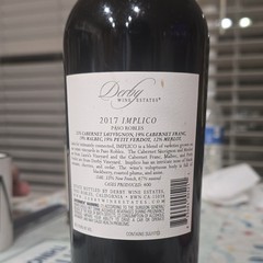Derby Wine Estates 2017 Implico Paso Robles Dark Red Wine 750ml Bottle