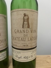 (2) EMPTY Chateau Latour Pauillac Bordeaux Bottles 1970 & 1975
