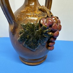 Vintage Jar For Wine Terracotta Popular Amphora Signed Period Xx Century