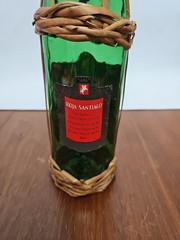 1960s 1 Pt Wicker Wrapped SANT&rsquo;GRIA of Yago Red Spanish Wine Bottle