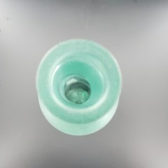 Frosted Green Glass Bottle Bong w/ Lucky Buddha Etched & Hole in Back 12&Prime;inx3&Prime;in