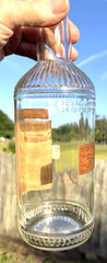 RARE ANTIQUE ORIGINAL  » RAMBLER  » WHISKEY PAPER LABEL EMPTY BOTTLE!!