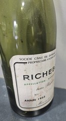 Vintage 1953 DRC Domaine de la Romanee-Conti Richebourg EMPTY Wine Bottle RARE