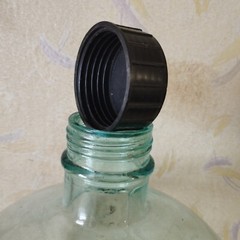 Vintage Demijohn Green Glass Wine Jar 20-22L