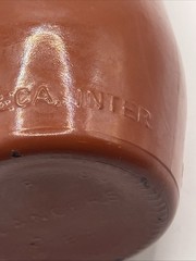 Lancers 1969 Vin Rose Brown Painted Glass Jug Portugal JM Da Fonseca Inter Empty
