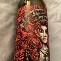 Empty Wine Bottle Pirate Woman Red Hair Back From The Dead Red 2019 California