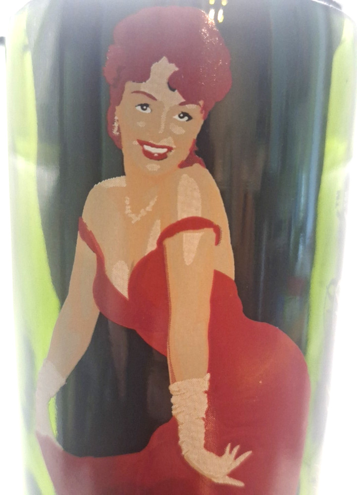 Lady In Red 4th Ed. Collectible Cut Kesler Wine Bottle