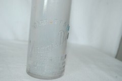 Vintage Garrett & Co Inc Virginia Dare Clear Glass Wine Bottle New York