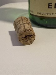 Vtg. Moselle Luxembourgeoise Elbling Wine Caves De Wellestein 1979 Bottle & Cork