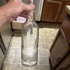 Old Mr. Boston Fine Wines Bottle Magic Panel Bin Bottle 4/5 Quart