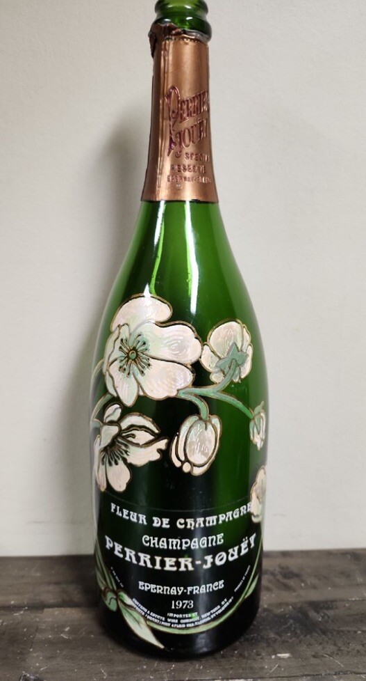 Vintage 1973 Perrier-Jouet 52 Oz. Large Champagne Bottle