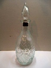 VTG London Winery Clear Pressed Glass Wine Decanter Carafe Ontario, Canada 1967