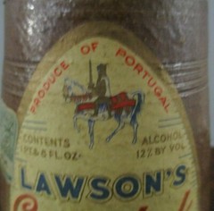 Lawson&rsquo;s Crystal Rose Wine Bottle, EMPTY, 1955, From Portugal, No Cork