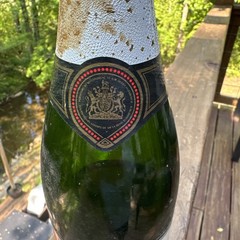 Vintage EMPTY DISPLAY G.H. MUMM Champagne Bottle